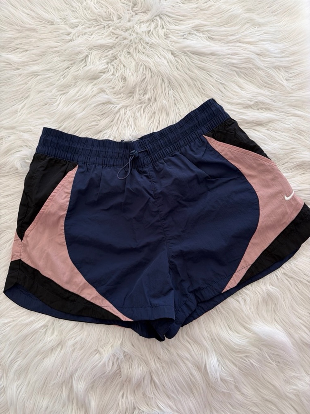 Nike Women’s Navy, Pink & Black Athletic Shorts